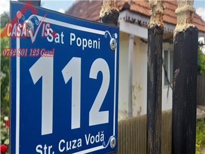 Teren si casa in com Caiuti sat Popeni str Cuza Voda nr. 112