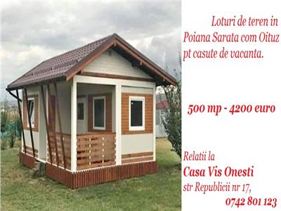 VANDUT !!! Loturi de teren in Poiana Sarata, 4200 euro